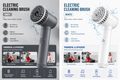 5-in-1 Electric Cleaning Brush | Wireless Power Scrubber for Kitchen & Bathroom